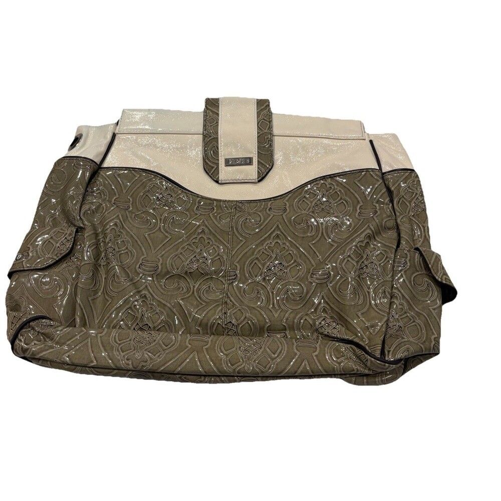 Used Miche Prima Large Handbag Wendi Shell ONLY Purse Sage & Cream Purse Cover